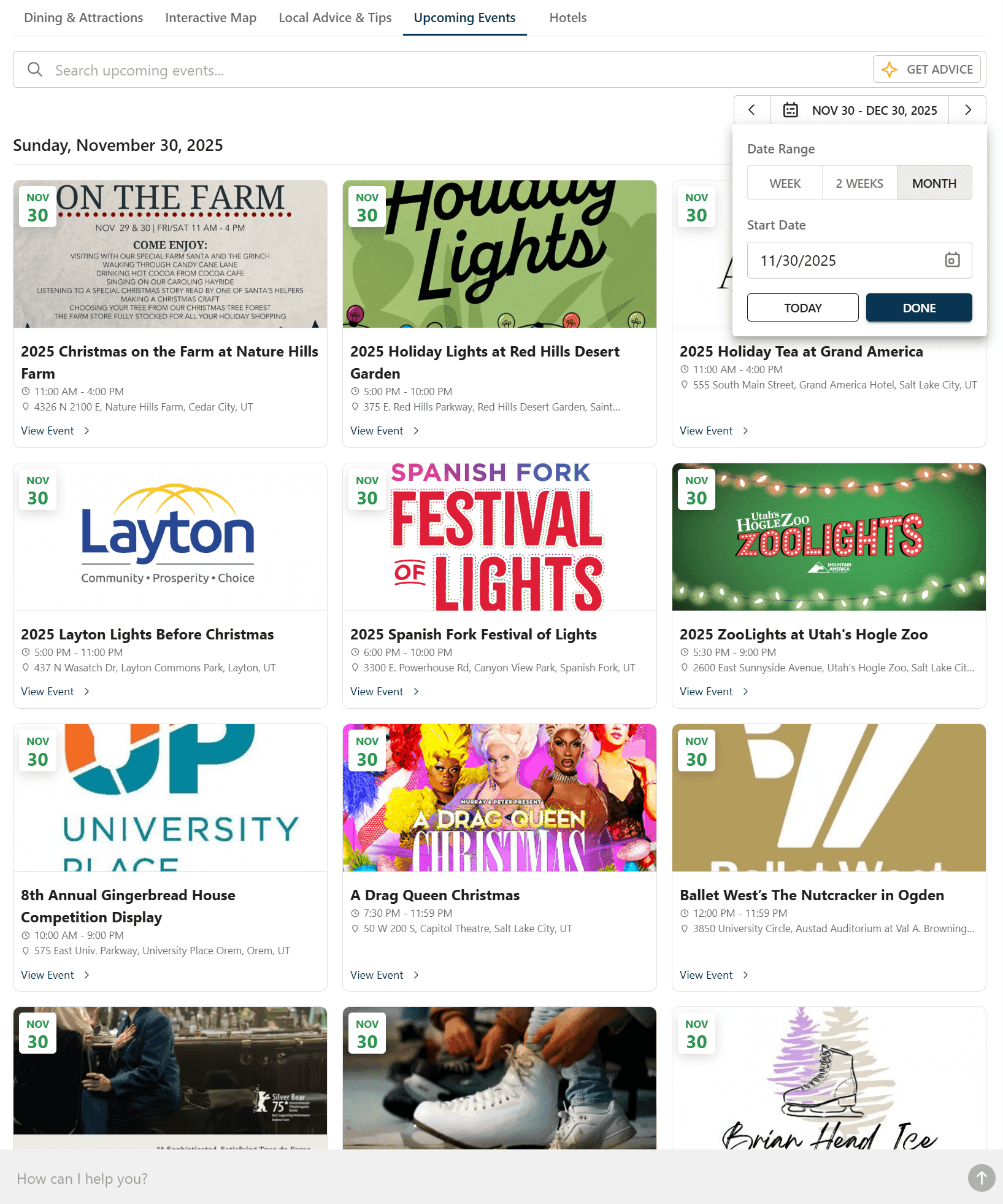 In-Market Visitor Engagement application interface